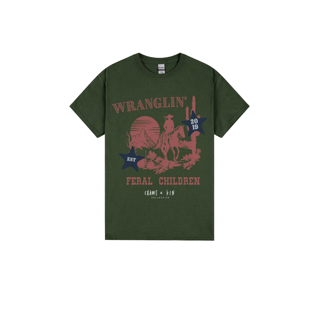 Forest Green front flat lay