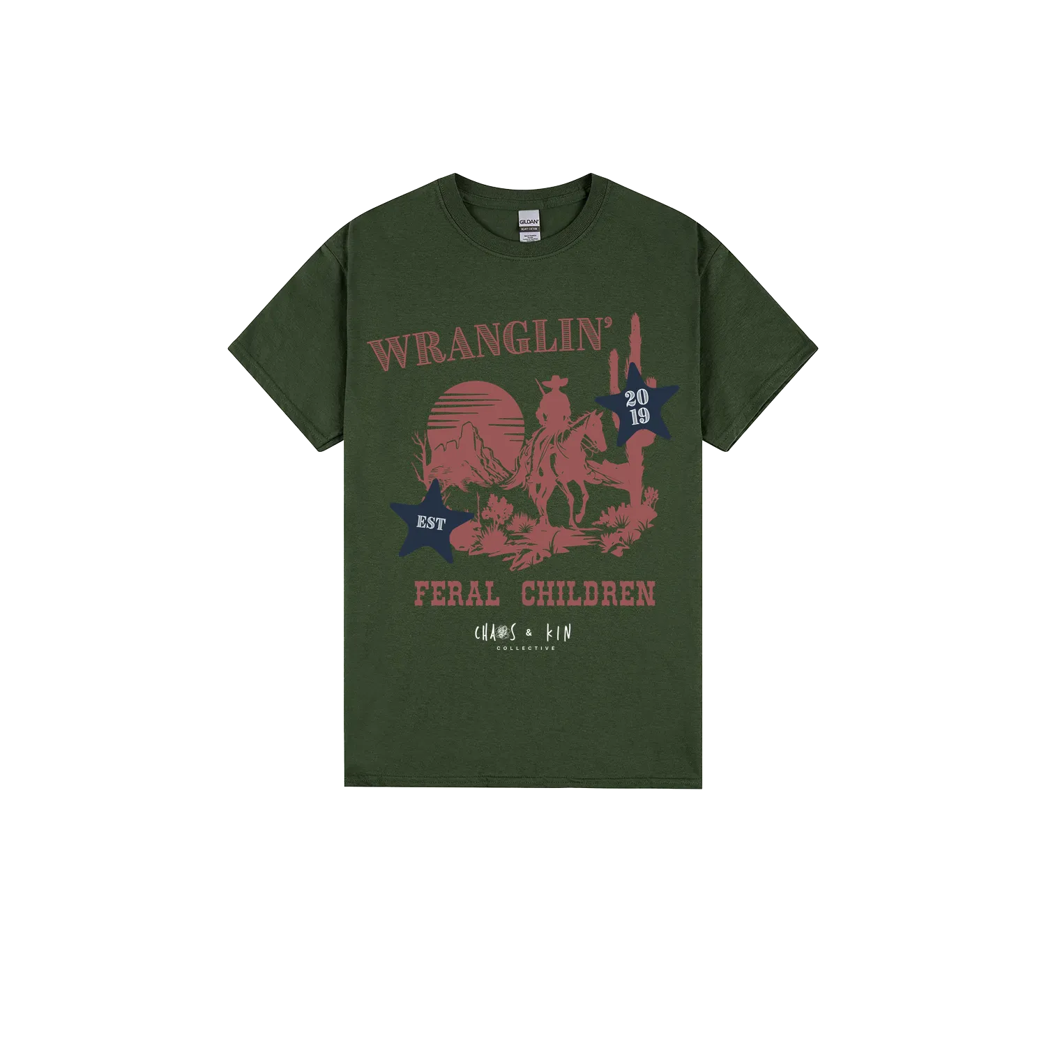 Forest Green front flat lay