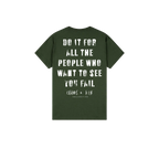 Forest Green back flat lay