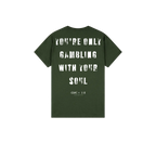 Forest Green back flat lay