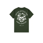 Forest Green back flat lay