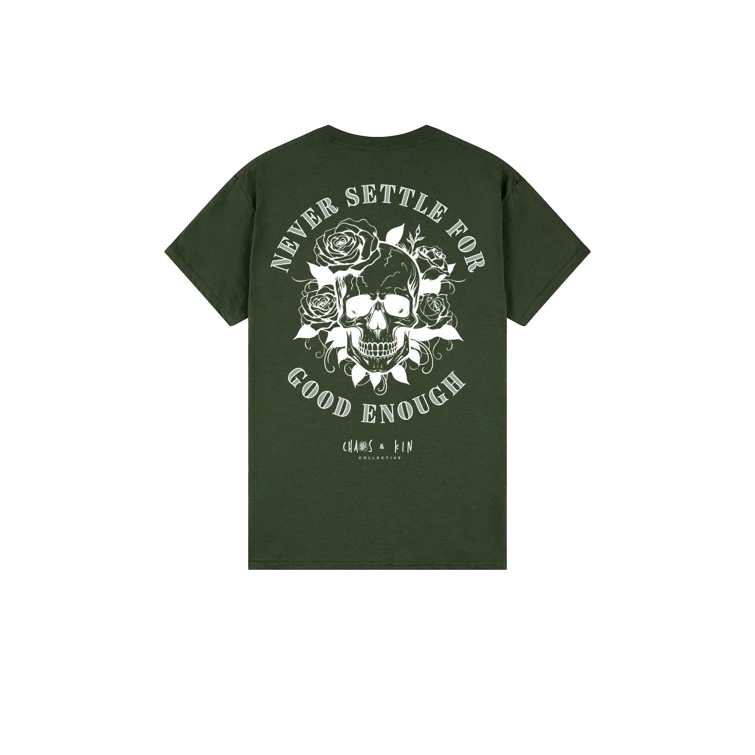 Forest Green back flat lay