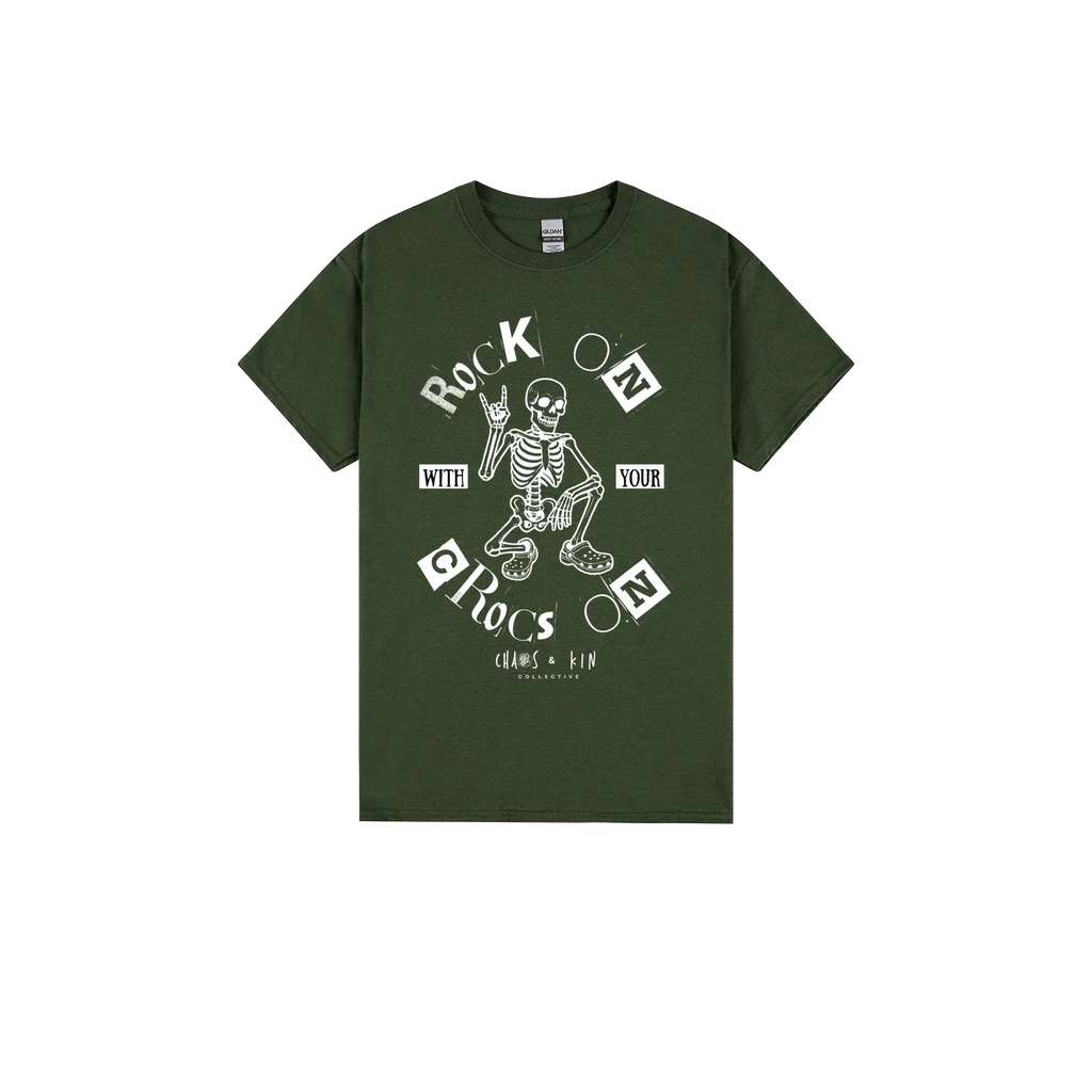 Forest Green front flat lay