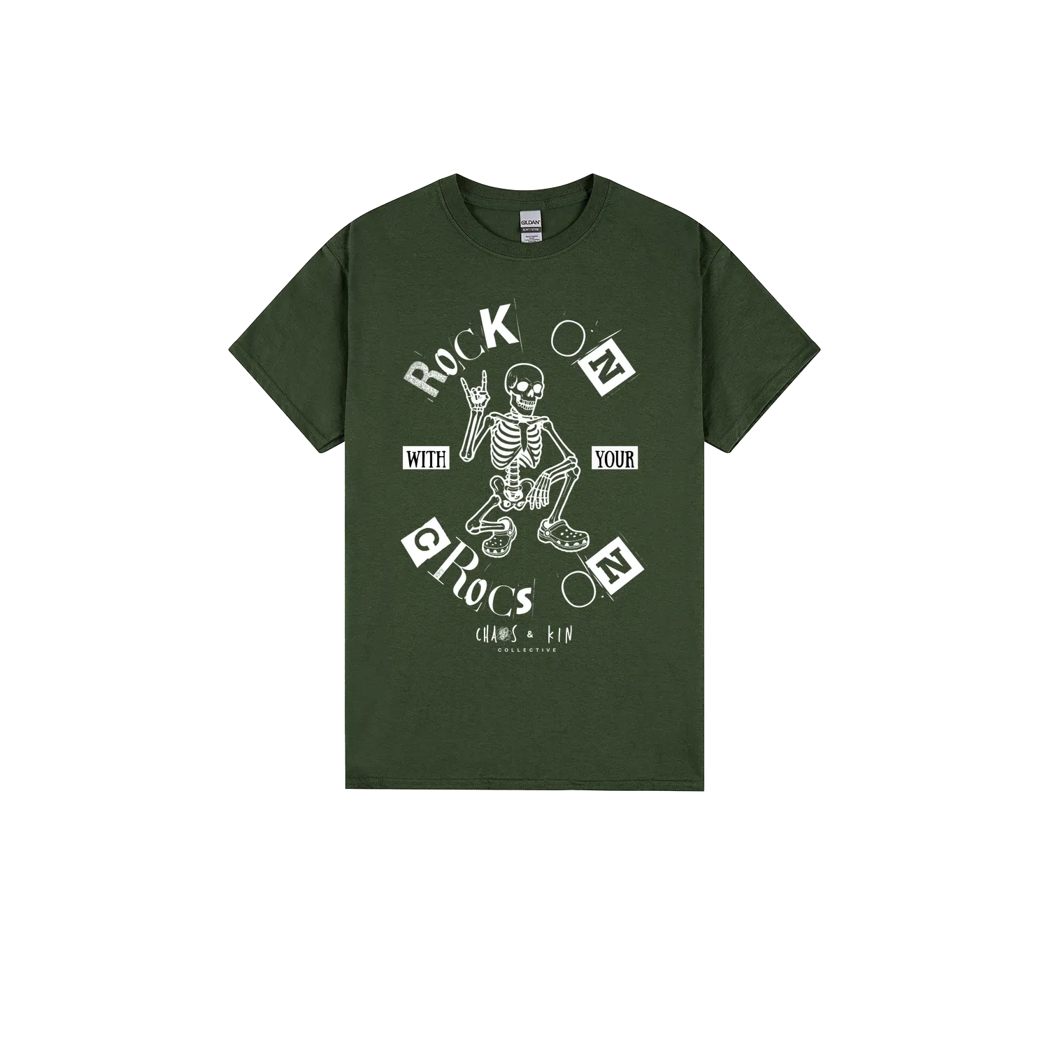 Forest Green front flat lay
