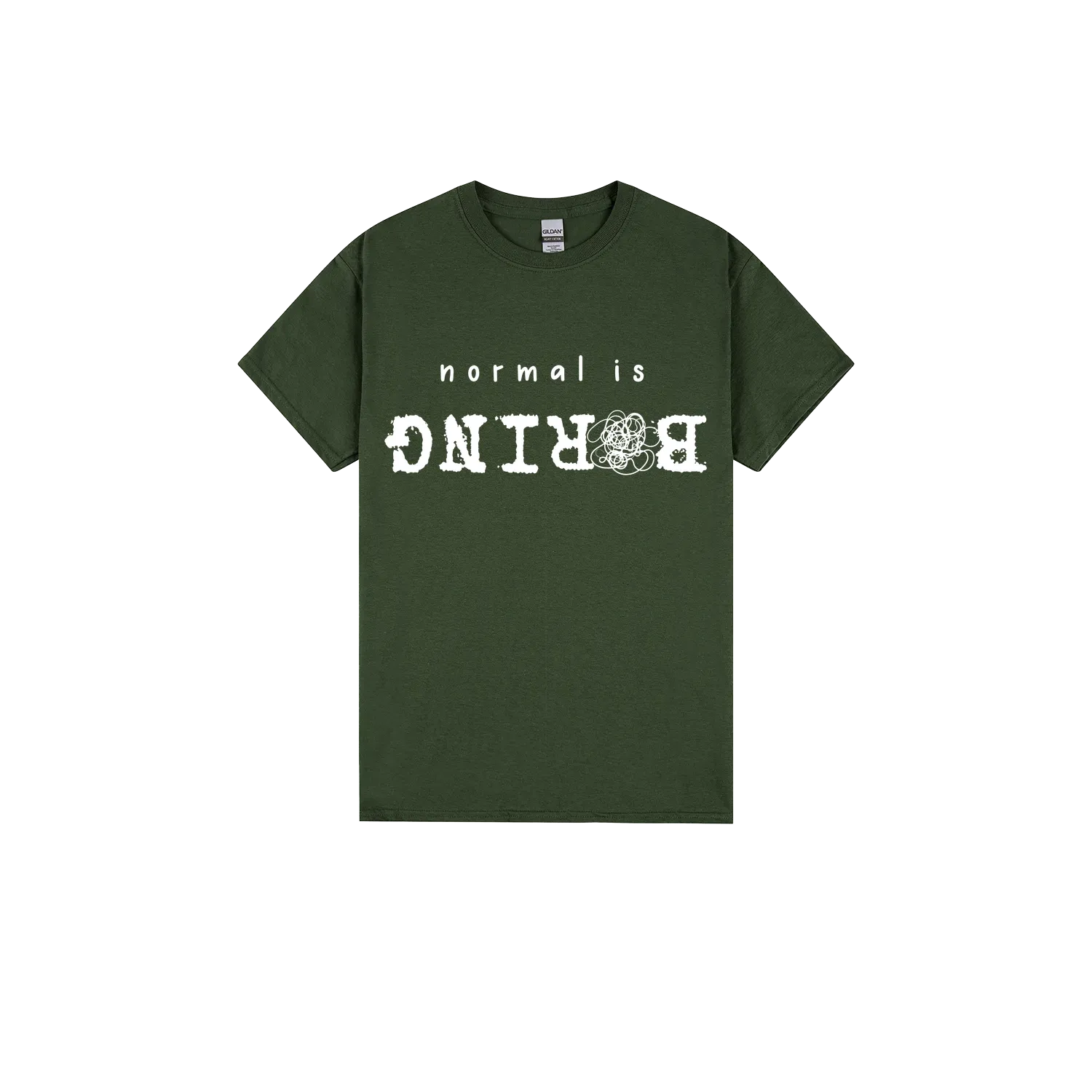 Forest Green front flat lay