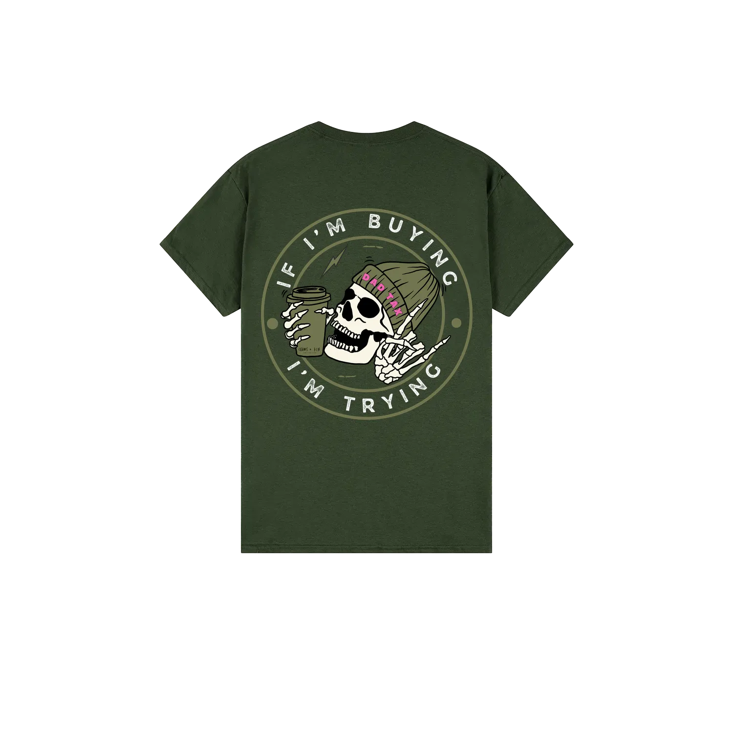 Forest Green back flat lay