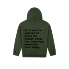 Forest Green back flat lay