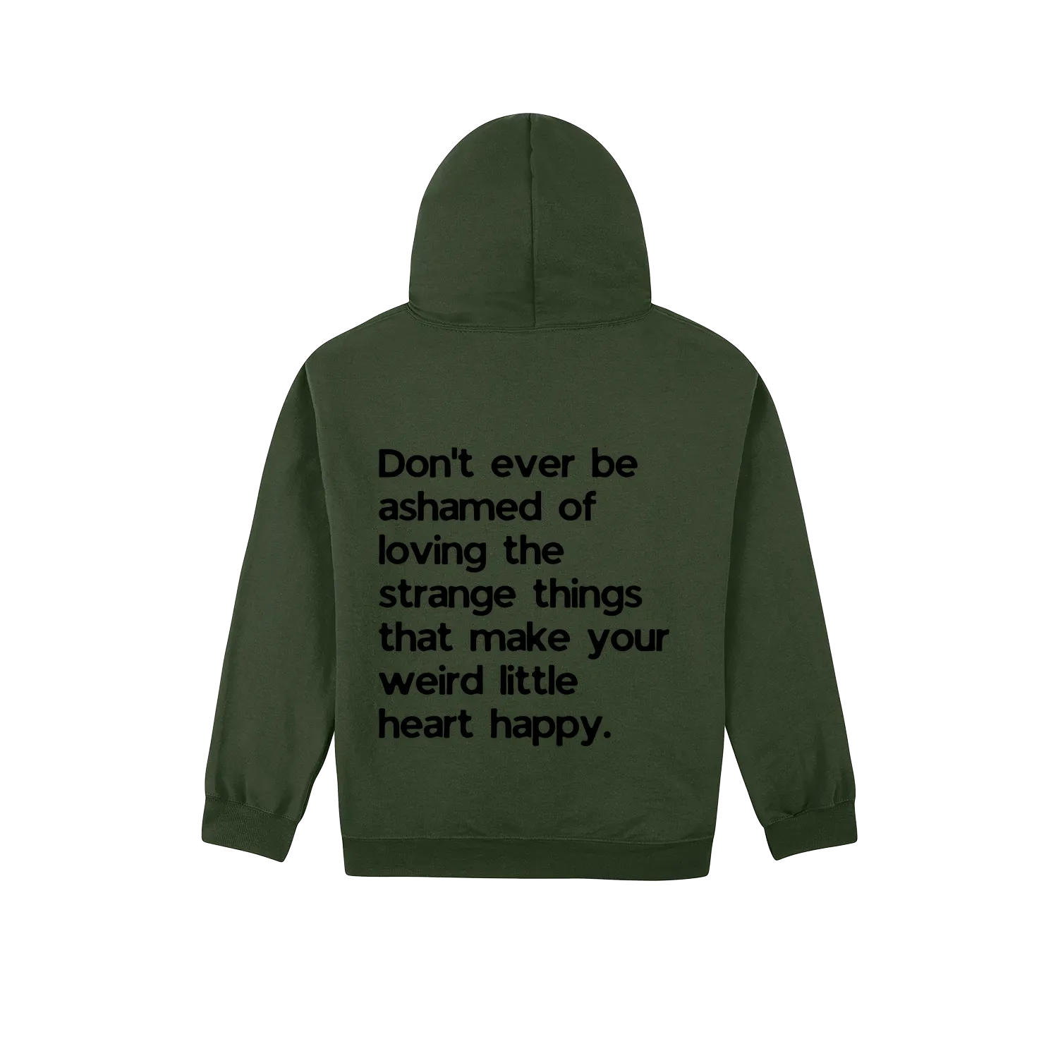 Forest Green back flat lay