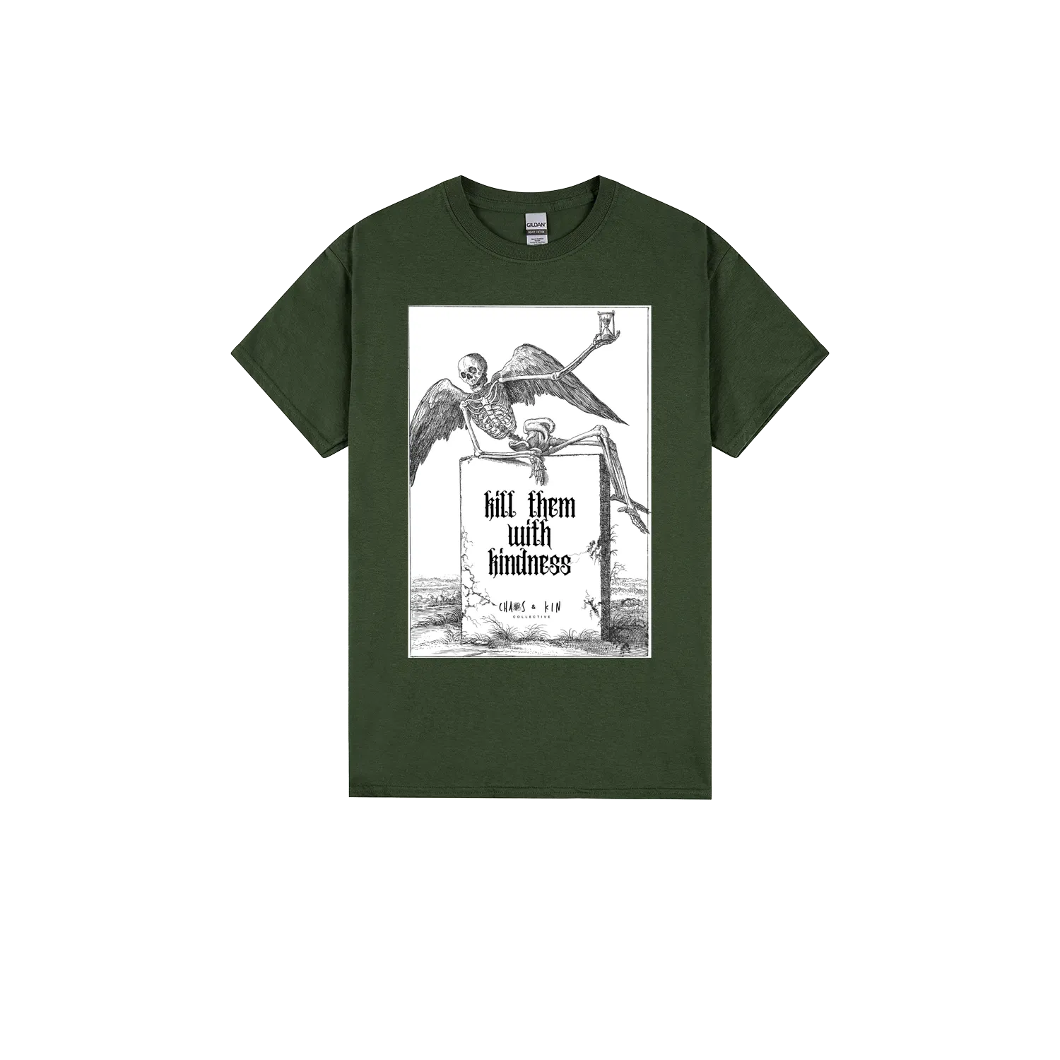 Forest Green front flat lay