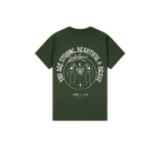 Forest Green back flat lay