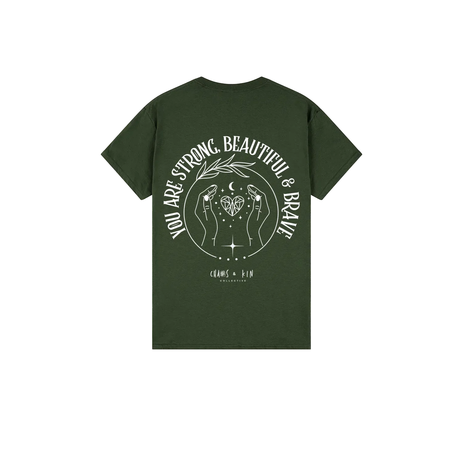 Forest Green back flat lay