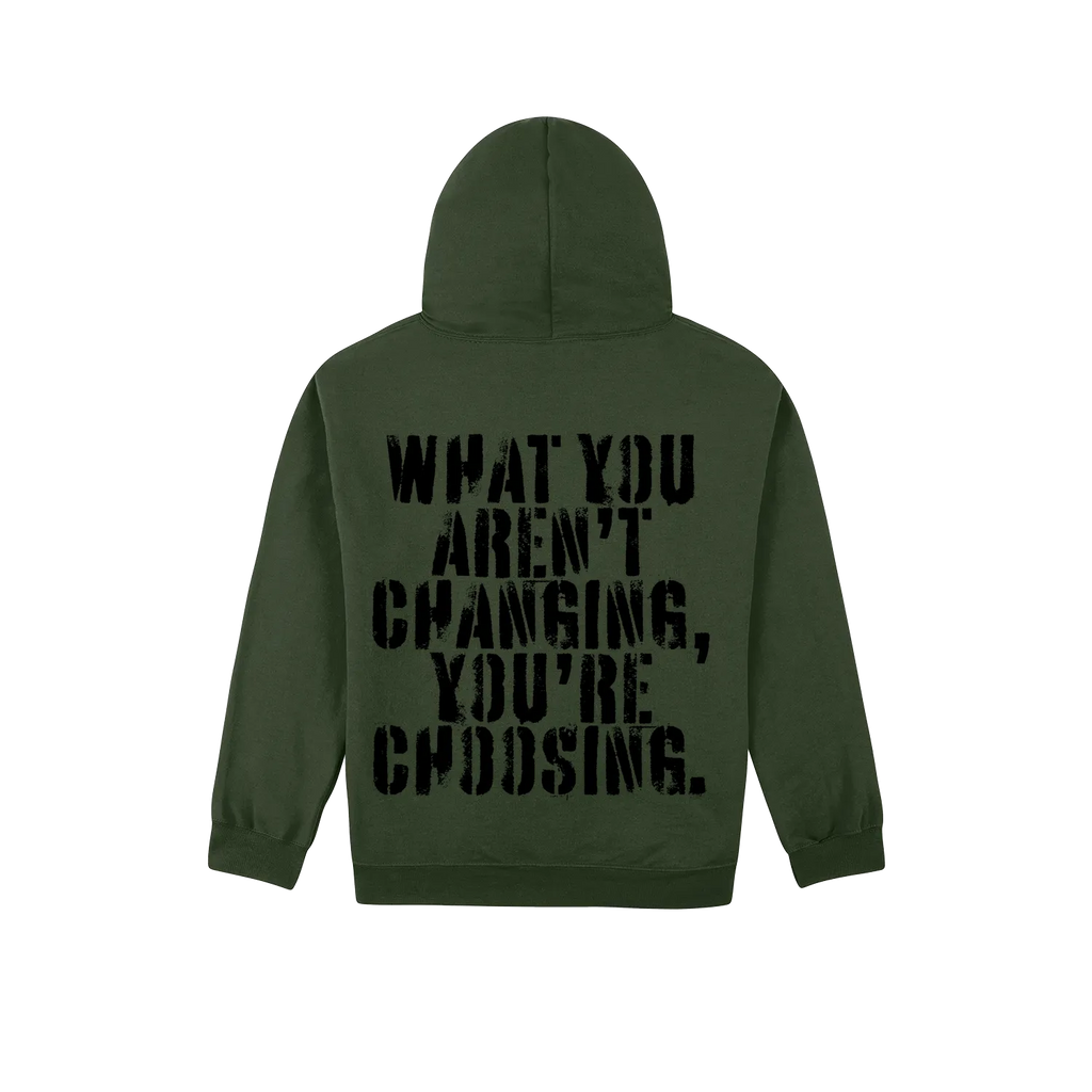 Forest Green back flat lay