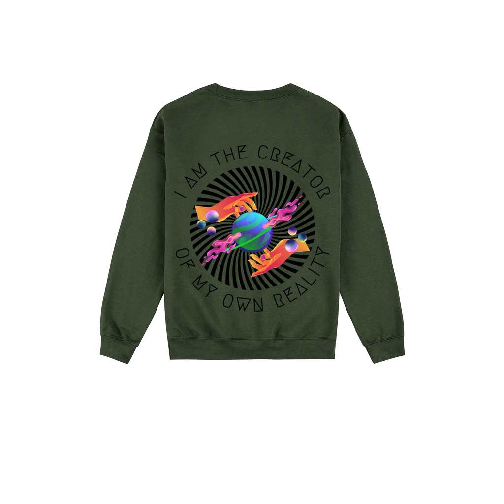 Forest Green back flat lay
