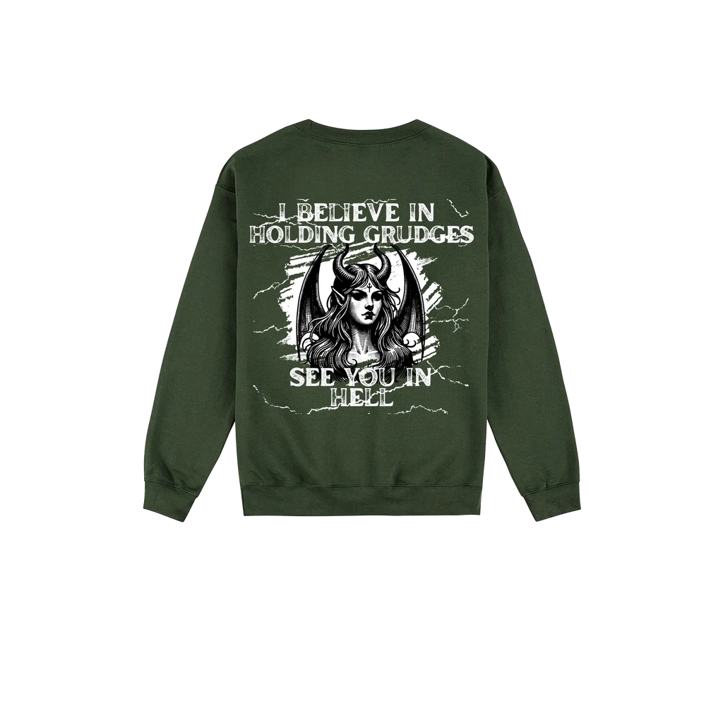 Forest Green back flat lay
