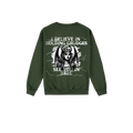 Forest Green back flat lay