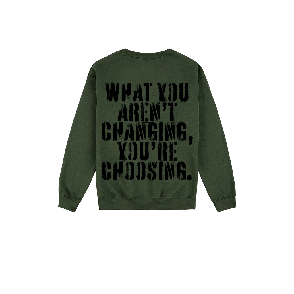 Forest Green back flat lay