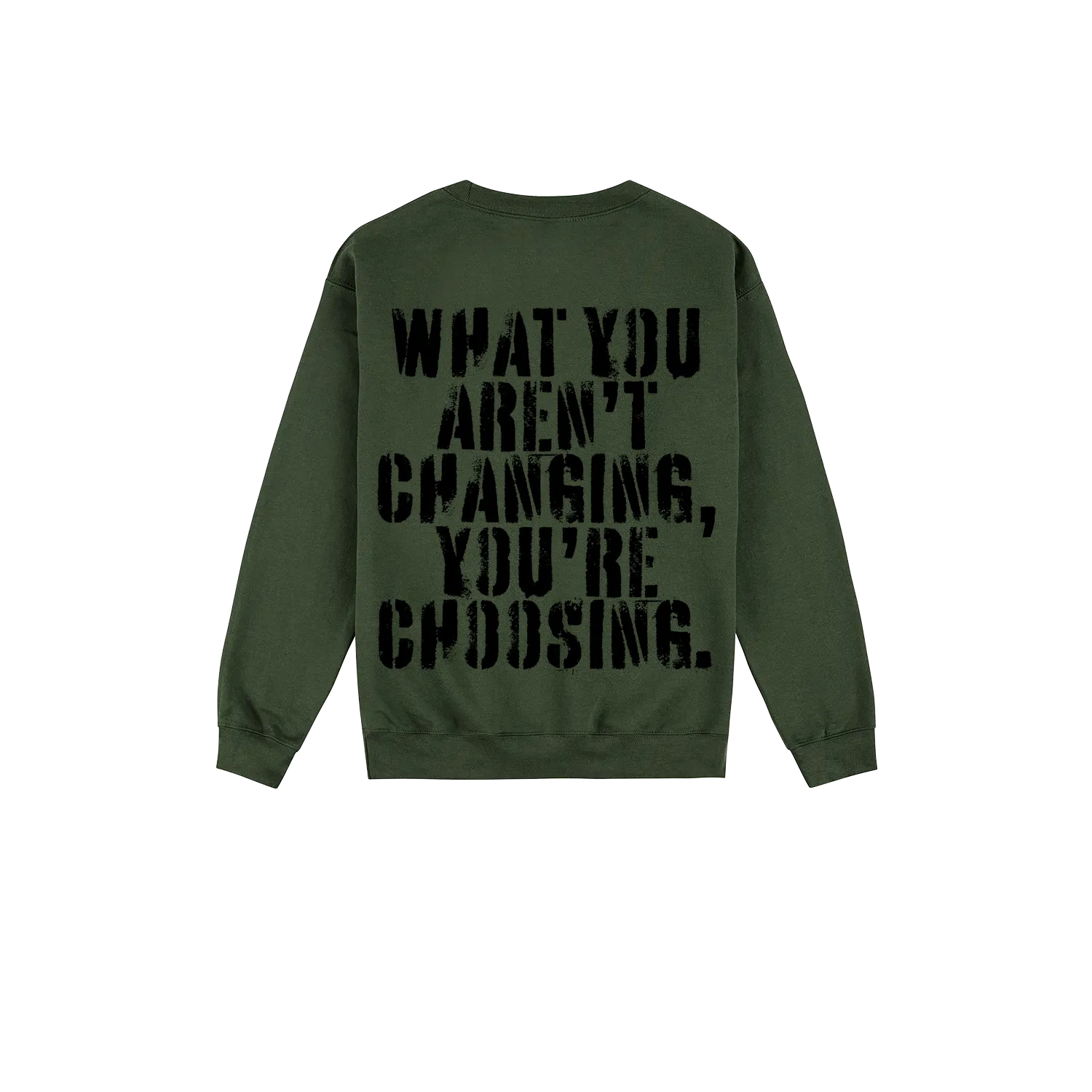 Forest Green back flat lay