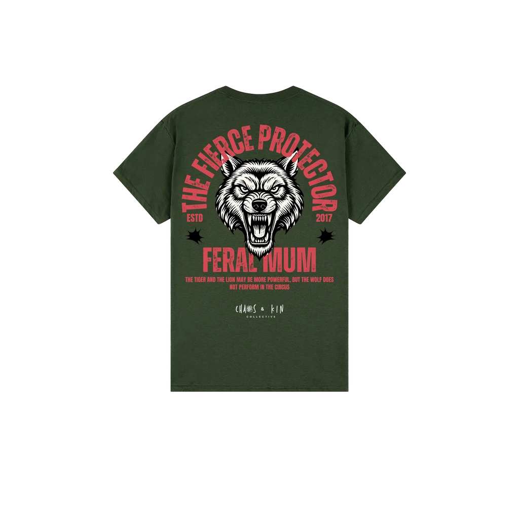 Forest Green back flat lay