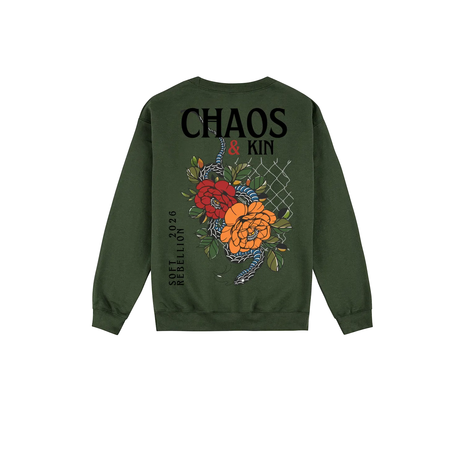 Forest Green back flat lay