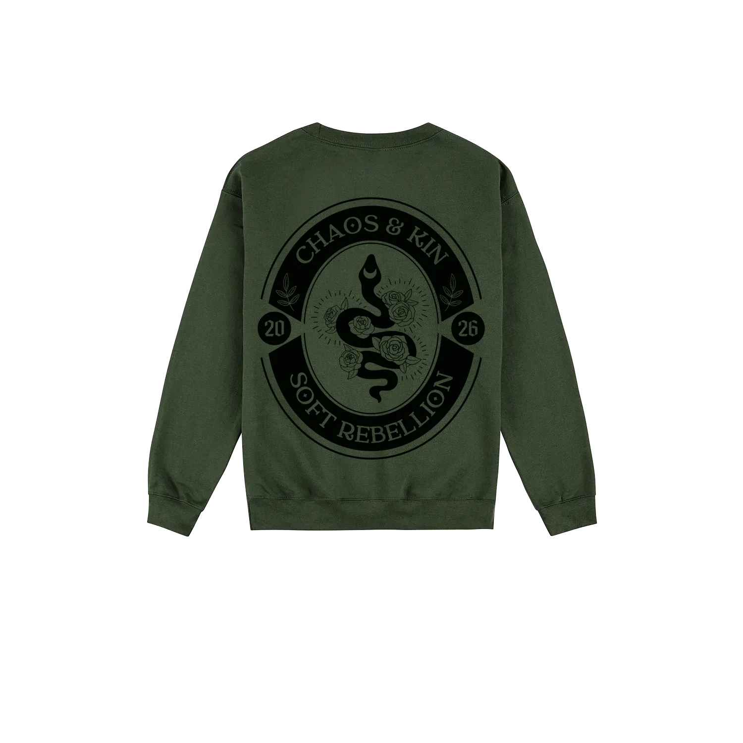 Forest Green back flat lay