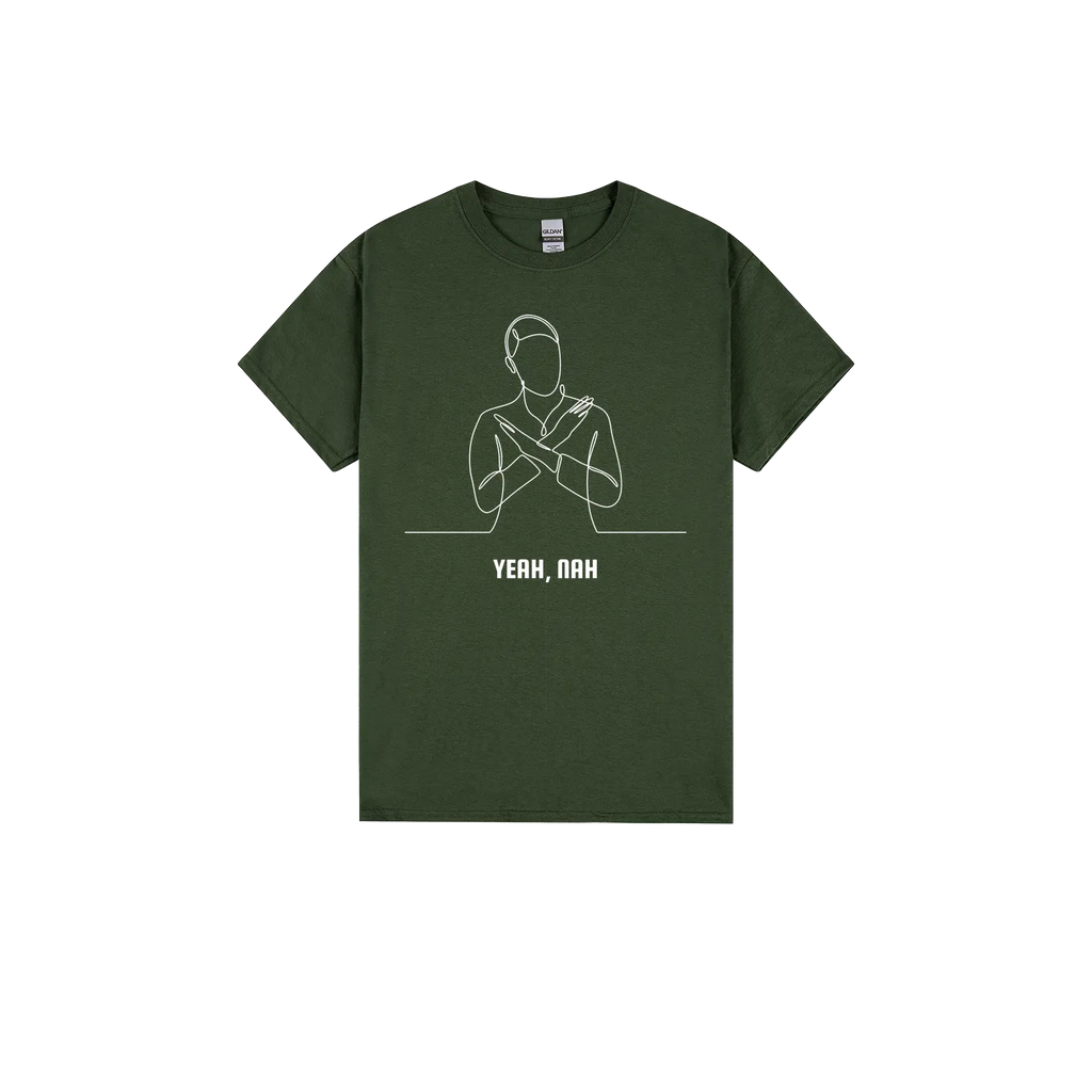Forest Green front flat lay