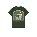 Forest Green back flat lay