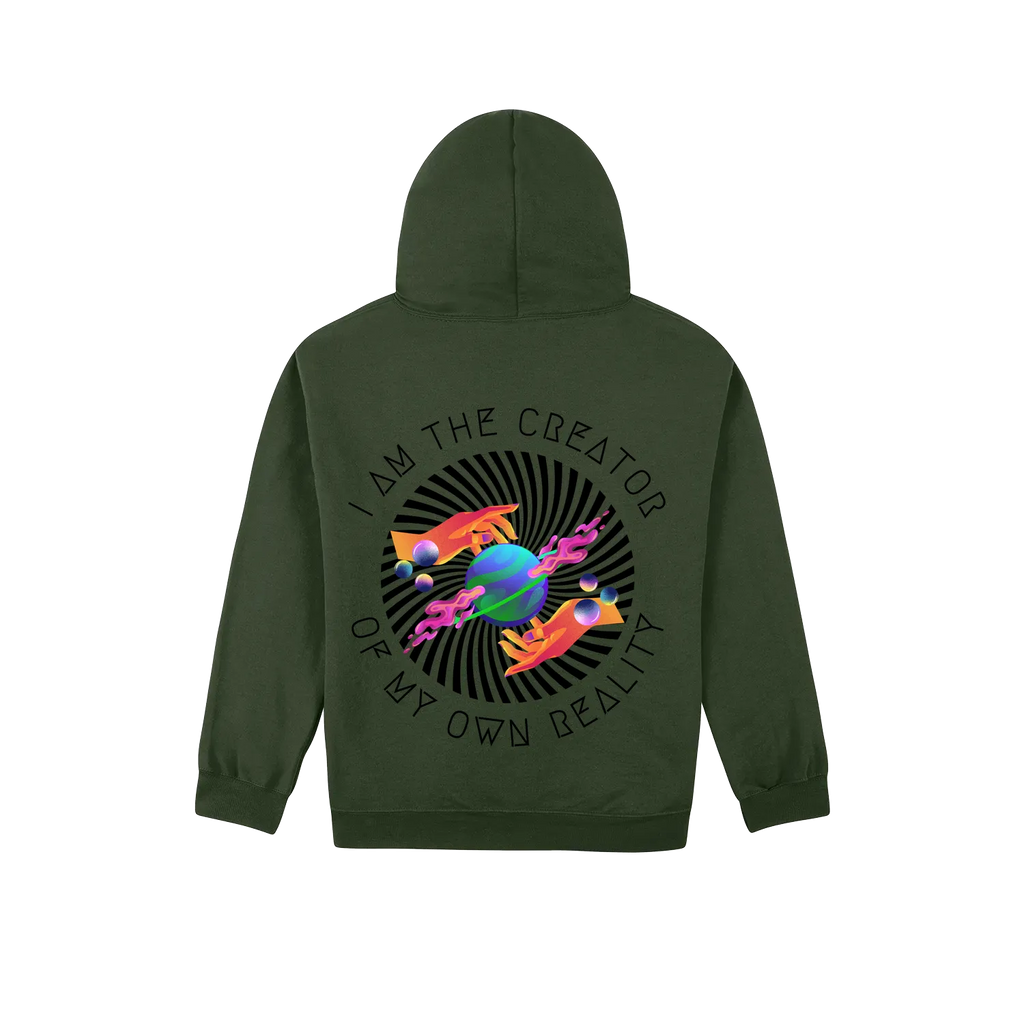 Forest Green back flat lay