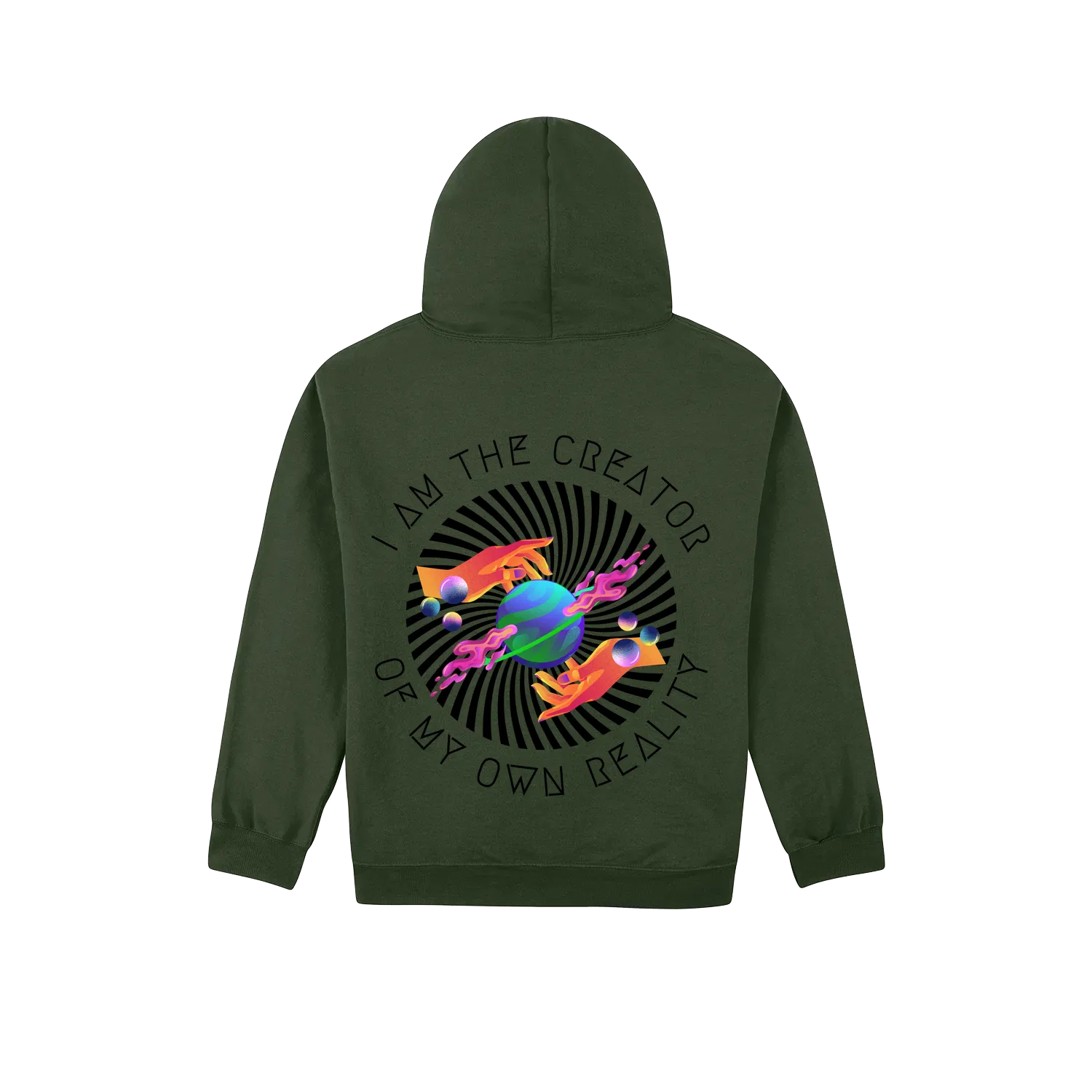 Forest Green back flat lay