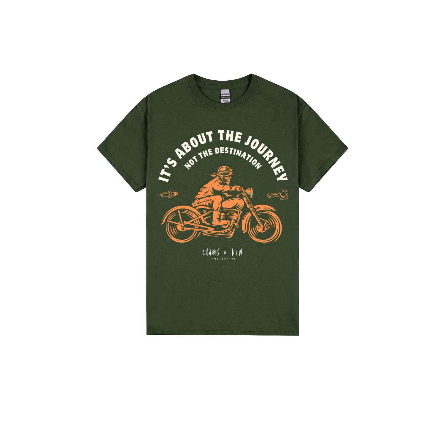 Forest Green front flat lay