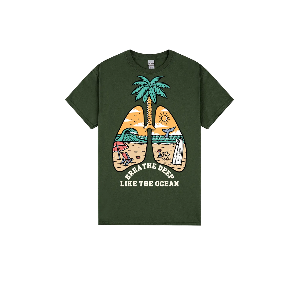 Forest Green front flat lay