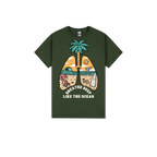 Forest Green front flat lay