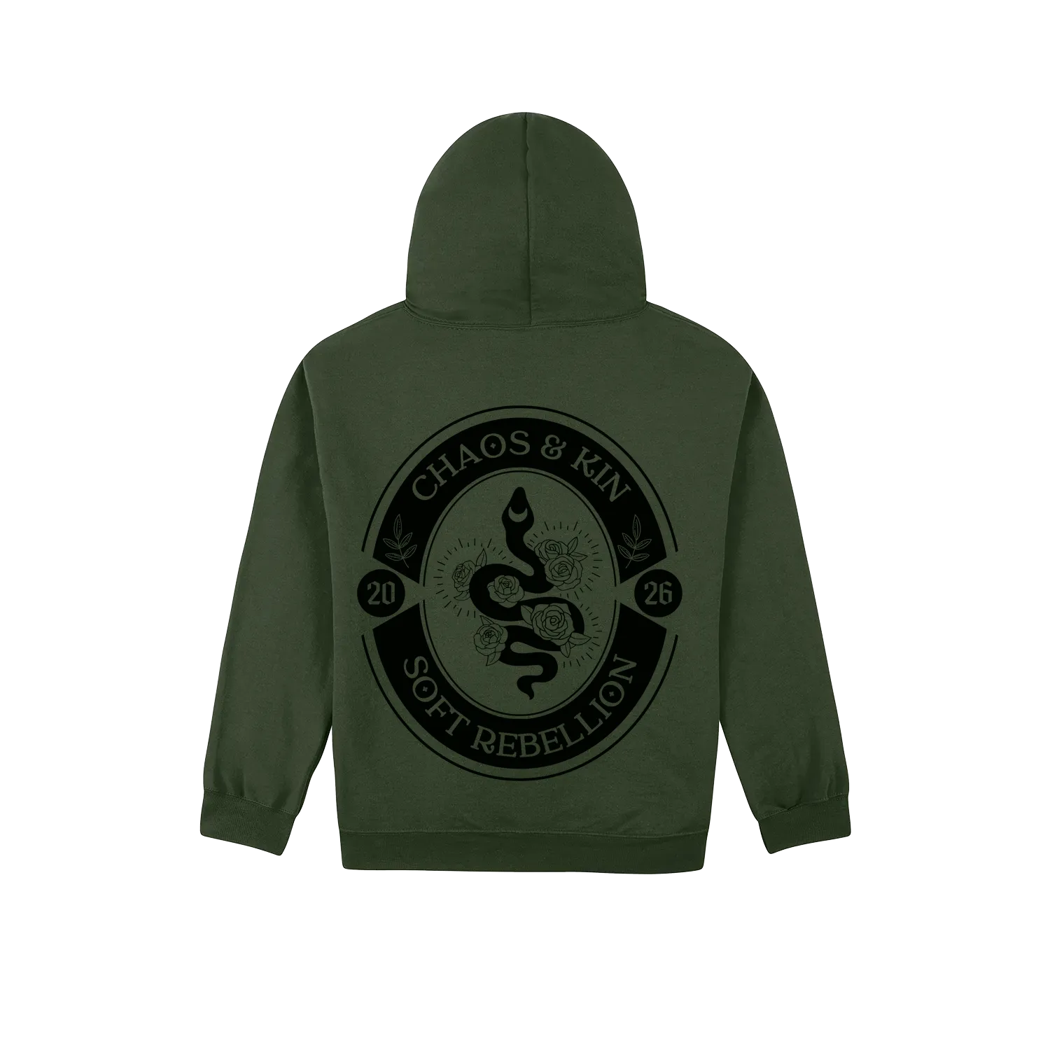 Forest Green back flat lay