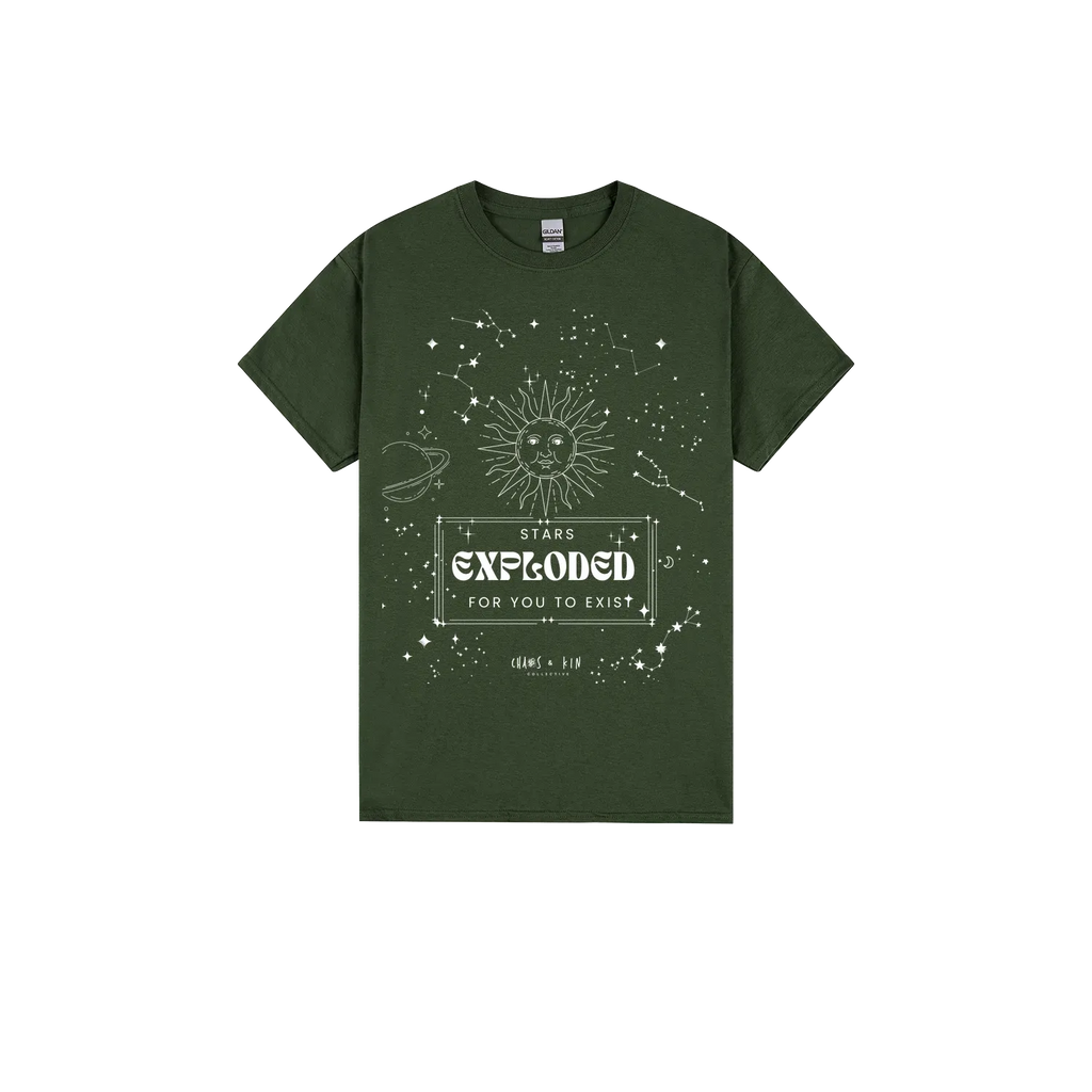 Forest Green front flat lay