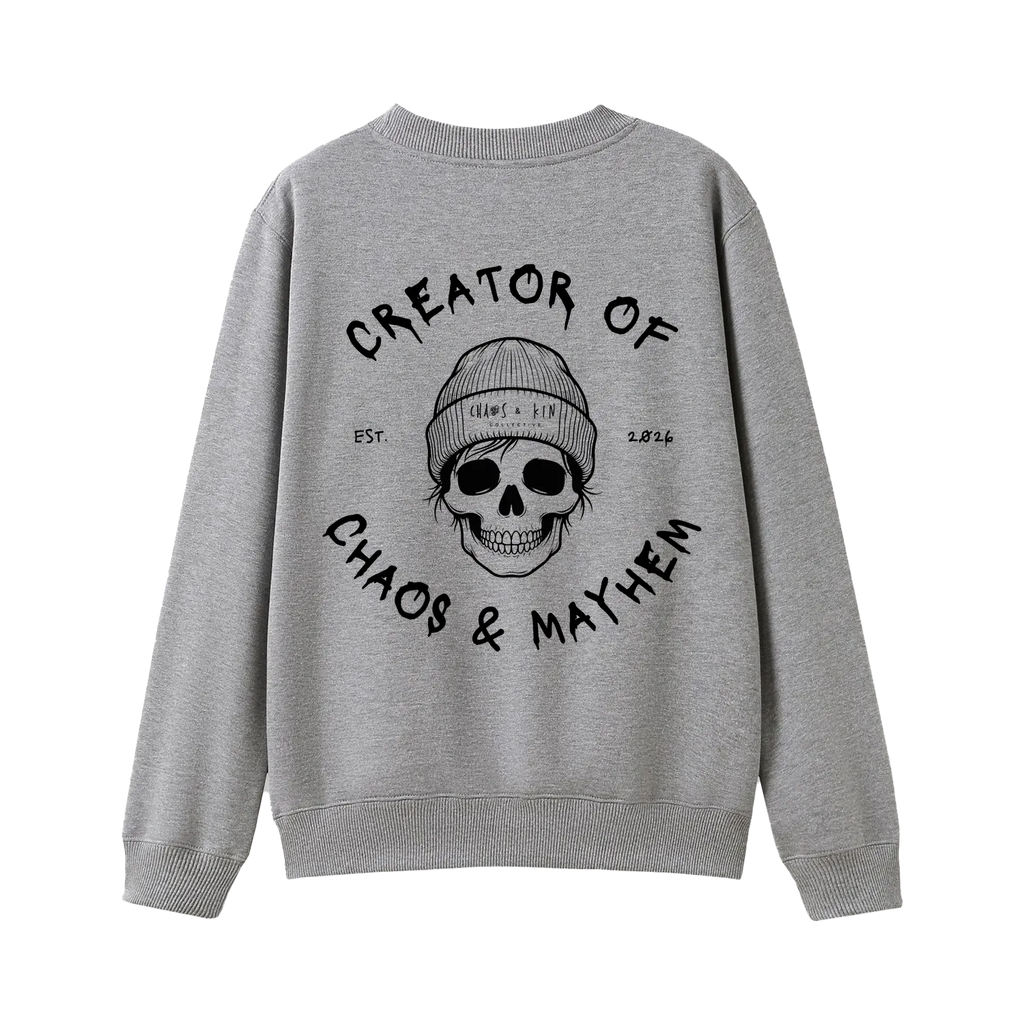Grey Marle back flat lay