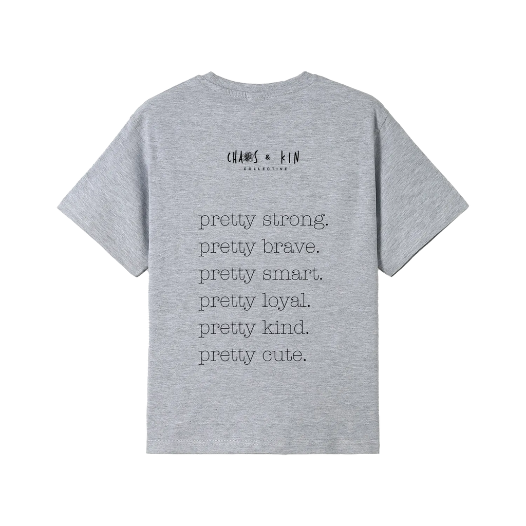 Grey Marle back flat lay