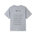 Grey Marle back flat lay
