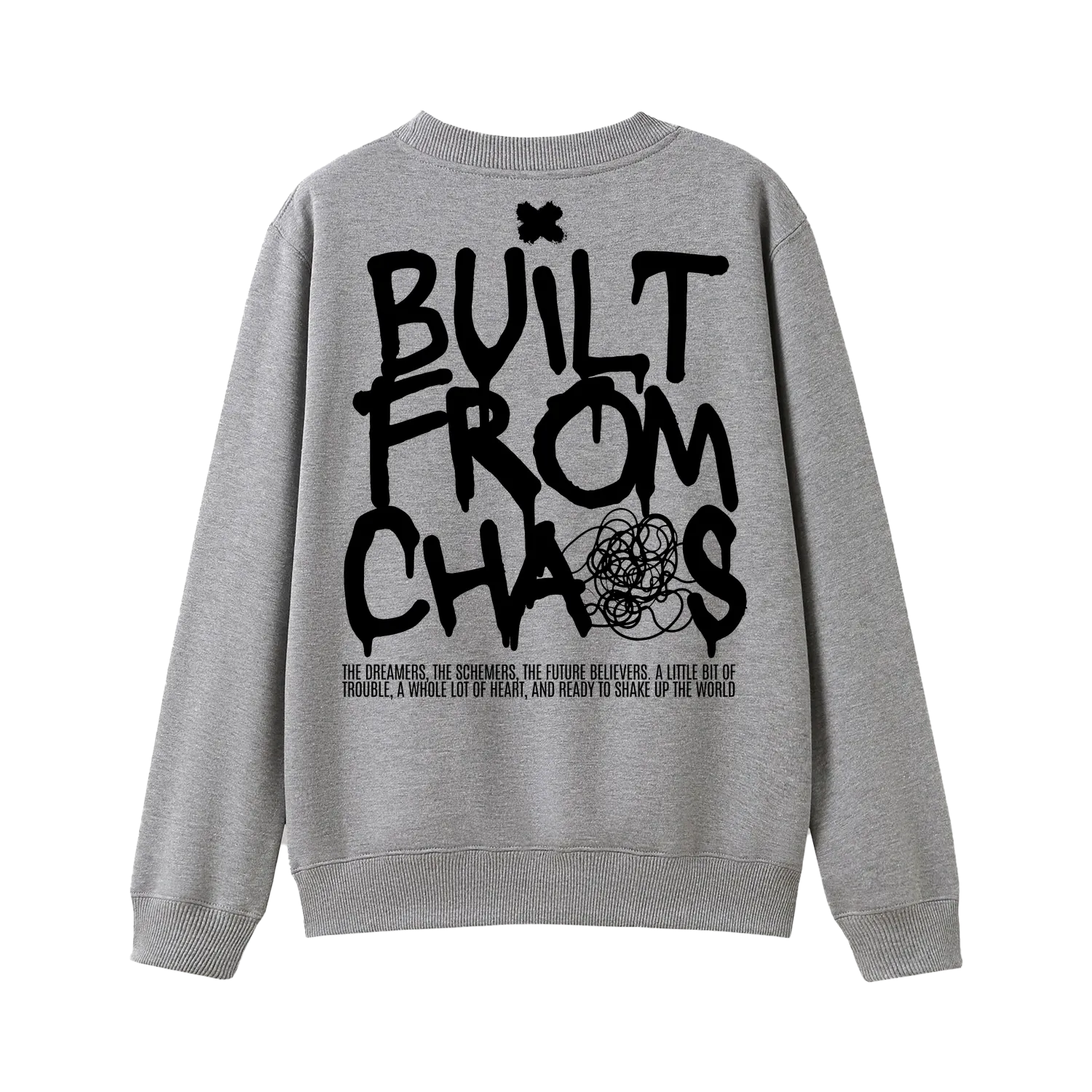 Grey Marle back flat lay