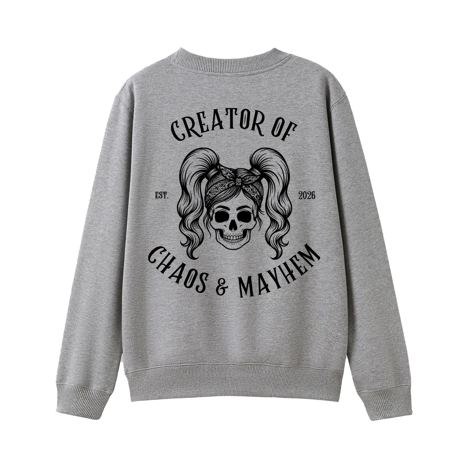 Grey Marle back flat lay