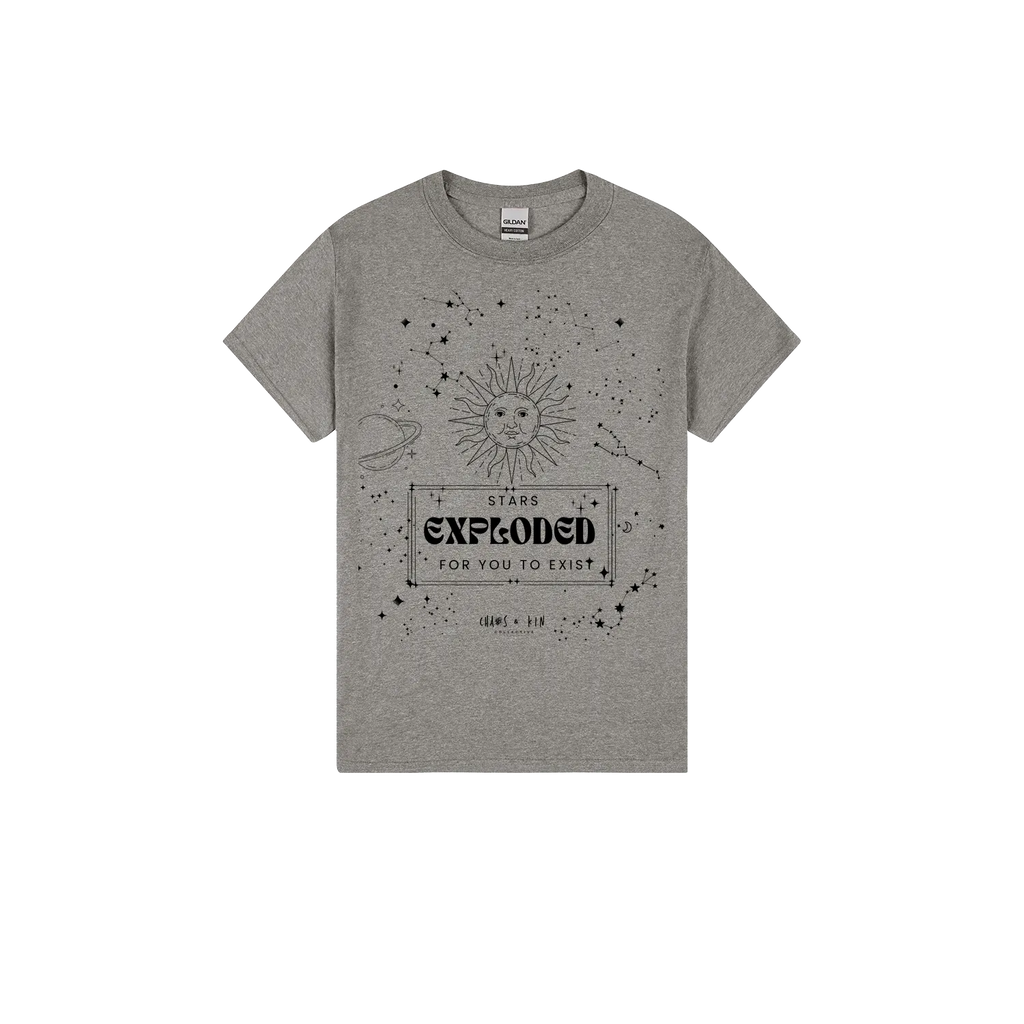 Heather Graphite front flat lay