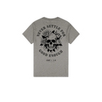 Heather Graphite back flat lay