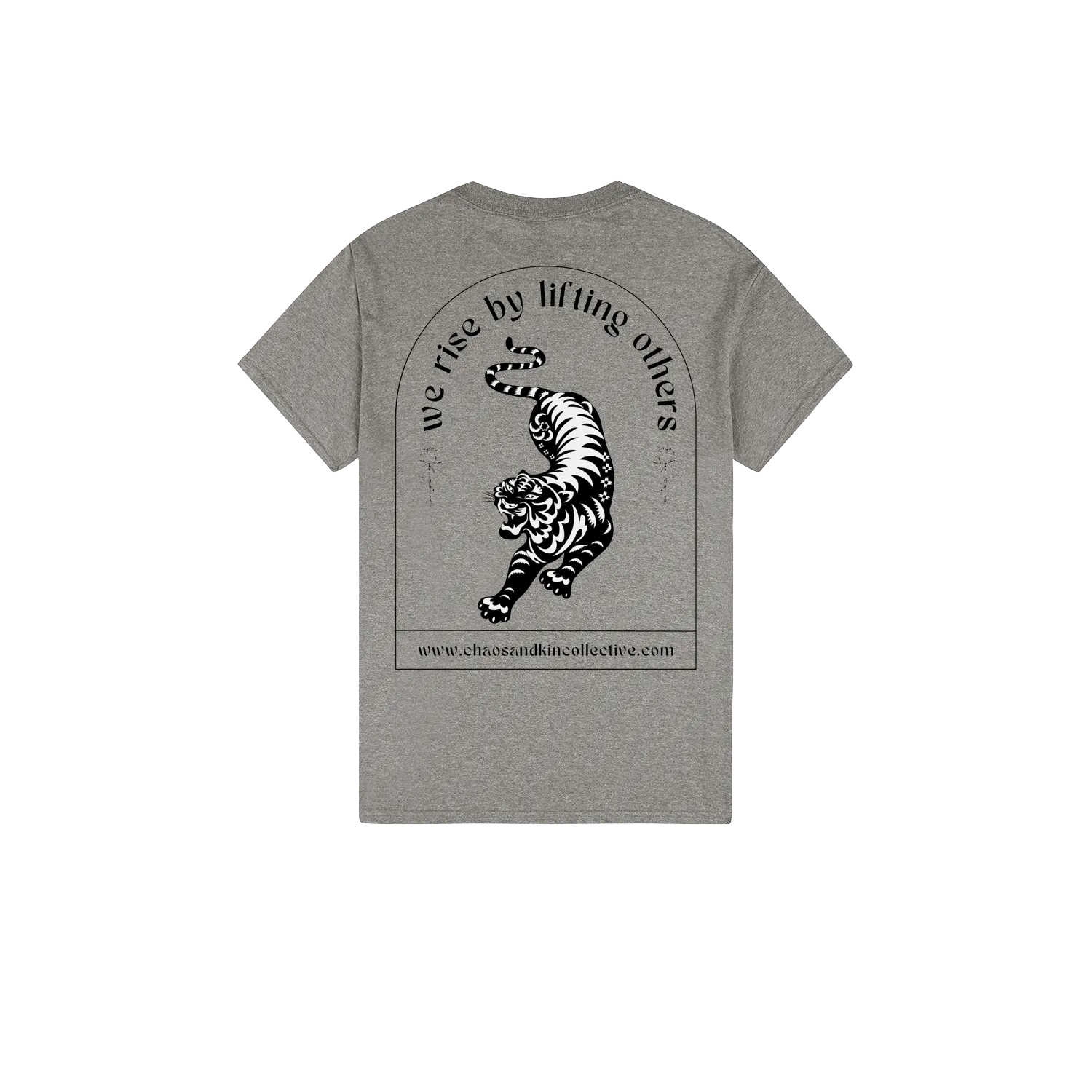 Heather Graphite back flat lay