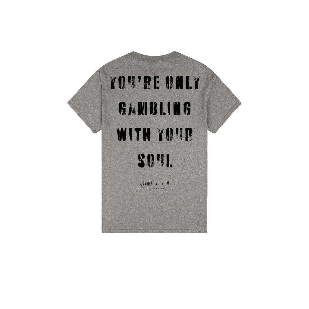 Heather Graphite back flat lay
