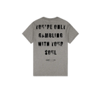 Heather Graphite back flat lay