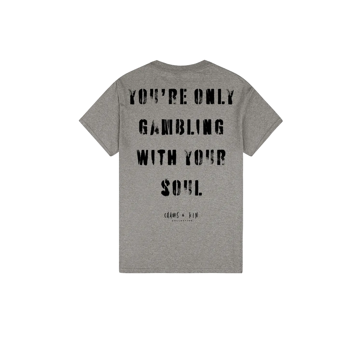 Heather Graphite back flat lay