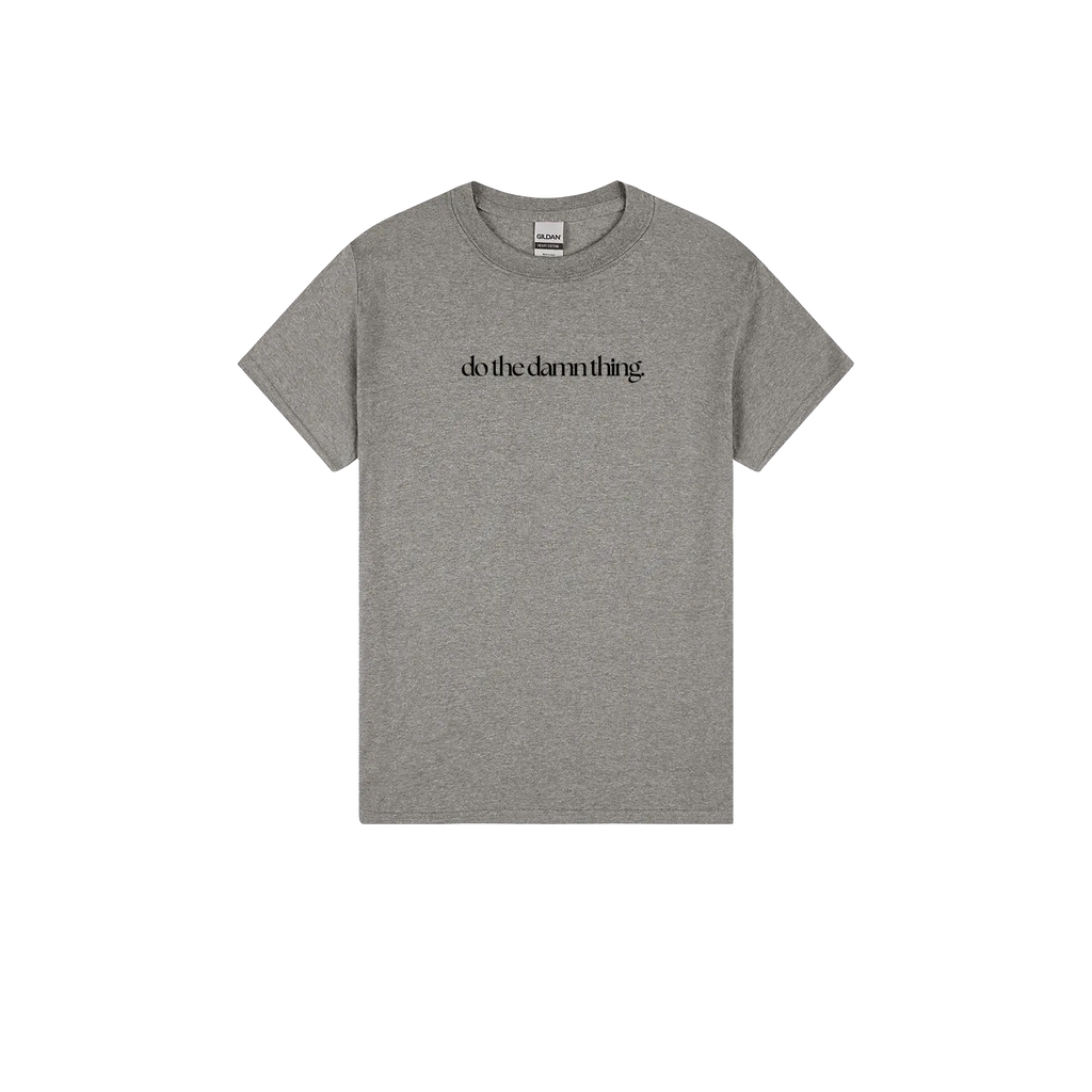 Heather Graphite front flat lay