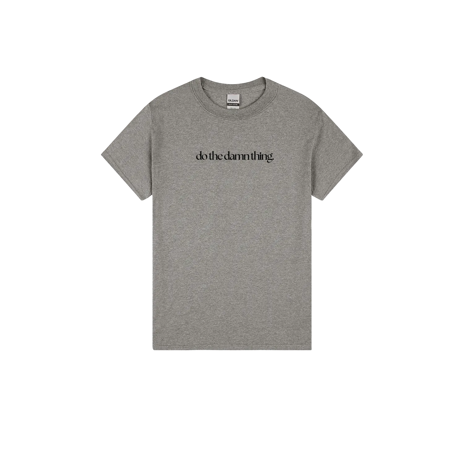 Heather Graphite front flat lay
