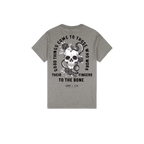 Heather Graphite back flat lay