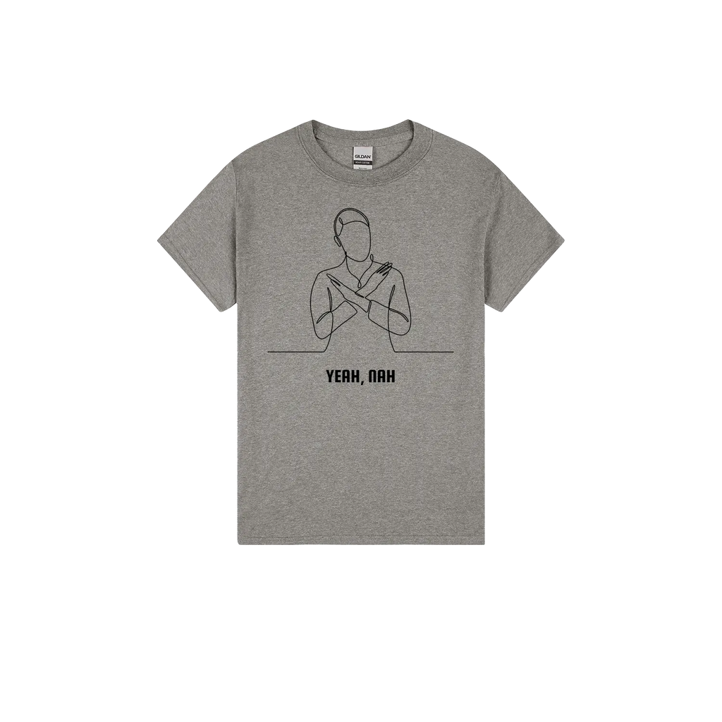 Heather Graphite front flat lay