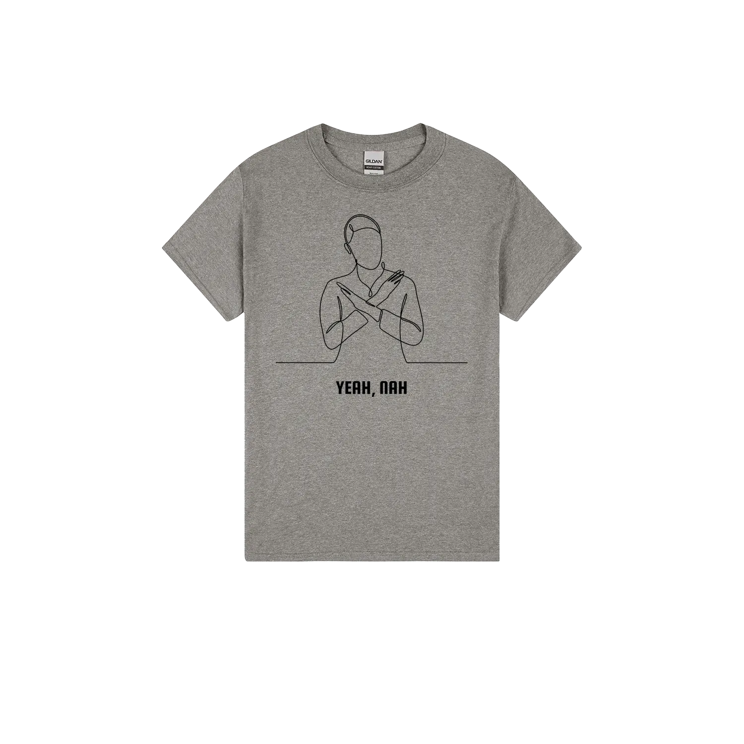 Heather Graphite front flat lay