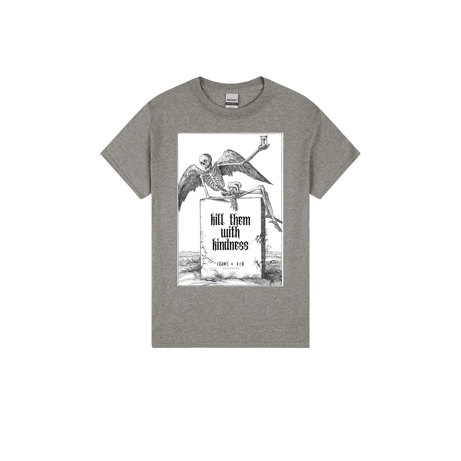 Heather Graphite front flat lay